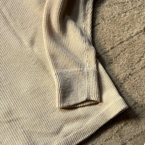 RRL Ralph Lauren Double RL Beige Men's shawl collar Linen Cardigan size -L - Picture 6 of 7